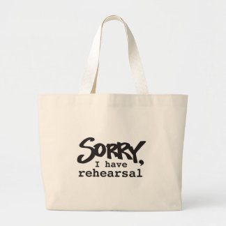 Grand Tote Bag Désolé, j'ai la répétition
