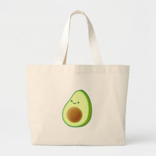 Grand Tote Bag Dessin Avocado mignon