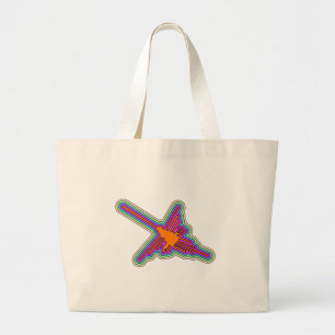 Grand Tote Bag Dessin de Nazca Hummingbird Pérou