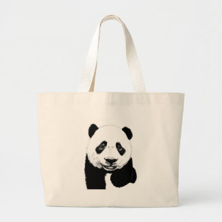 Grand Tote Bag Dessin de panda