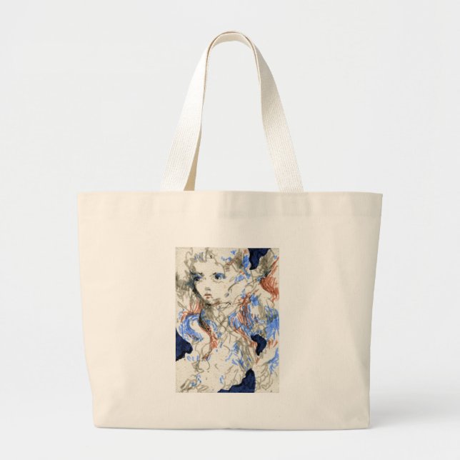 Grand Tote Bag Dessin Seraph Enk Pen (Devant)