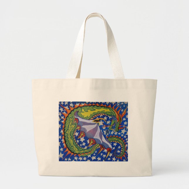 Grand Tote Bag Desson dans les étoiles (Devant)