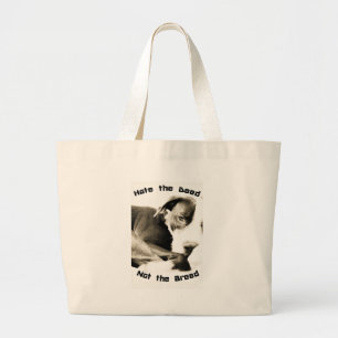 Grand Tote Bag détester l'acte, pas la race pitbull