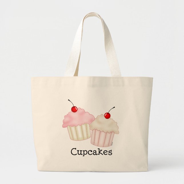 Grand Tote Bag Deux grands petits gâteaux (Devant)