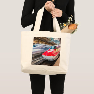 Grand Tote Bag Deux Shinkansen à la gare de Tokyo