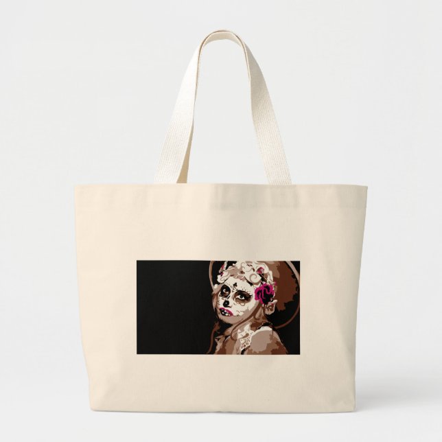 Grand Tote Bag dia de los muertos (Devant)