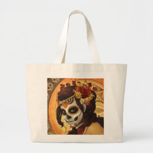 Grand Tote Bag Dia De Los Muertos Throw Pillow