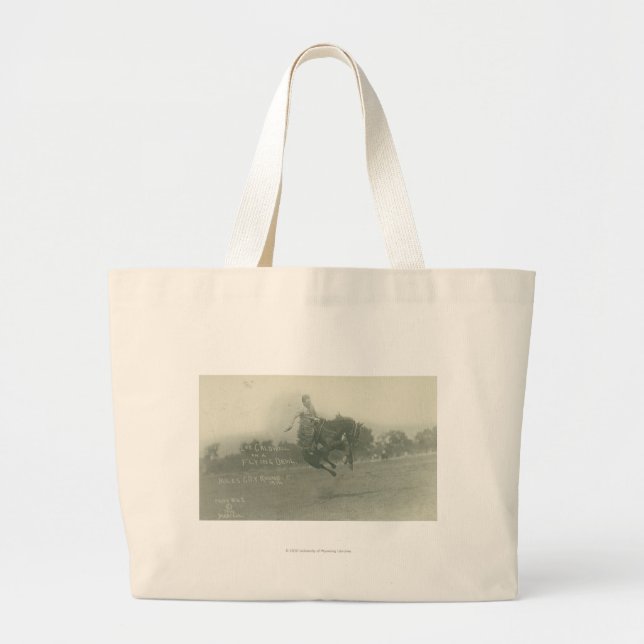 Grand Tote Bag Diable de vol d'équitation de Lee Caldwell (Devant)