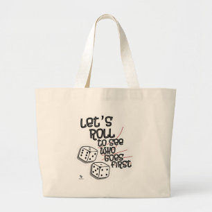 Grand Tote Bag Dice Roll Voir Qui Va Premier Jeu Conception