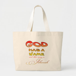 Grand Tote Bag Dieu a un nom Jéhovah