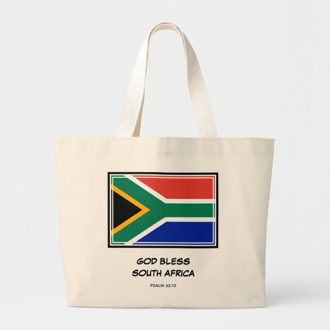 GRAND TOTE BAG DIEU BÉNISSE L'AFRIQUE DU SUD (Devant)