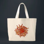 Grand Tote Bag Dimanche<br><div class="desc">design solaire coloré</div>