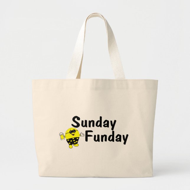 Grand Tote Bag Dimanche Funday (Devant)