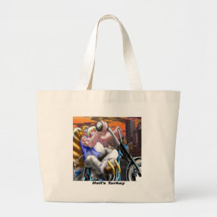 Grand Tote Bag Dindon Motard Drôle