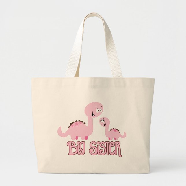 Grand Tote Bag Dinosaur Grande Soeur (Devant)