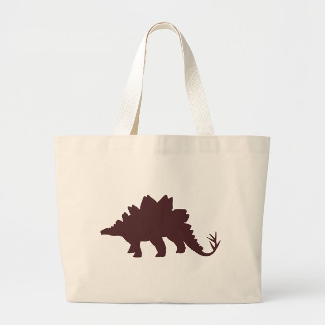 Grand Tote Bag Dinosaure Brown (Devant)
