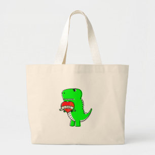Grand Tote Bag Dinosaure de la Journée des Véntines
