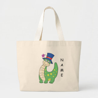 Grand Tote Bag Dinosaure personnalisé Fourre-tout