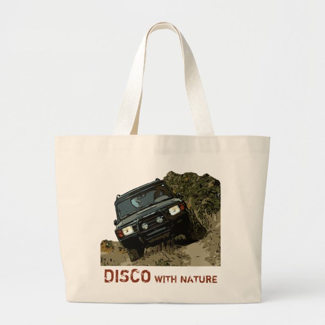 GRAND TOTE BAG DISCO AVEC NATURE (Devant)