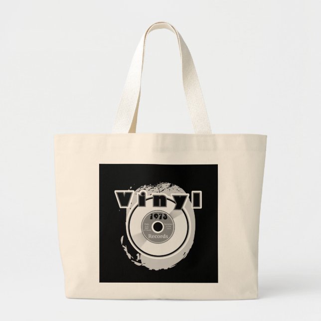 Grand Tote Bag Disque 1973 du VINYLE 45 t/mn (Devant)