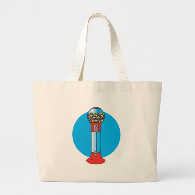 Grand Tote Bag distributeur de billes rétro (Devant)