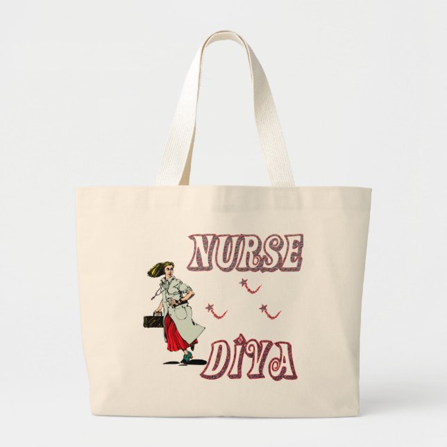 GRAND TOTE BAG DIVA D'INFIRMIÈRE (Devant)
