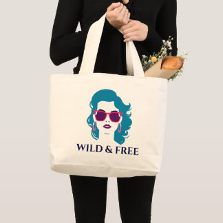Grand Tote Bag Divorce Femme Sauvage et Libre Liberté unique