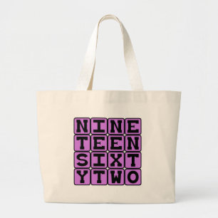 Grand Tote Bag Dix-neuf Soixante-Deux, Année 1962