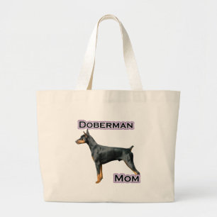 Grand Tote Bag Doberman(noir) Maman 4