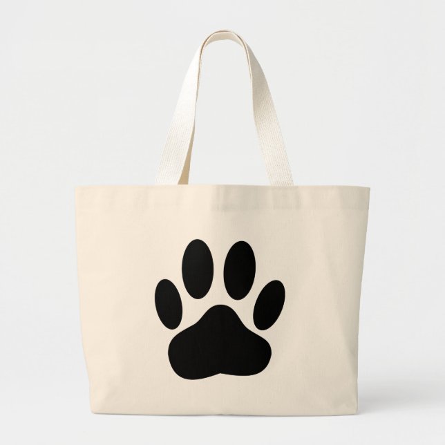 Grand Tote Bag Dog Pawprint (Devant)