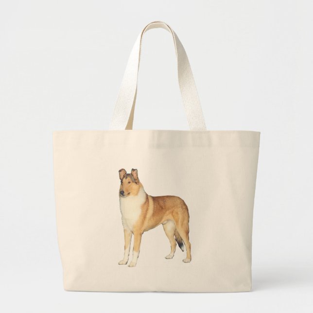 Grand Tote Bag Dons Smooth Collie (Devant)