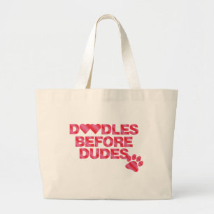 Grand Tote Bag Doodles avant les mecs