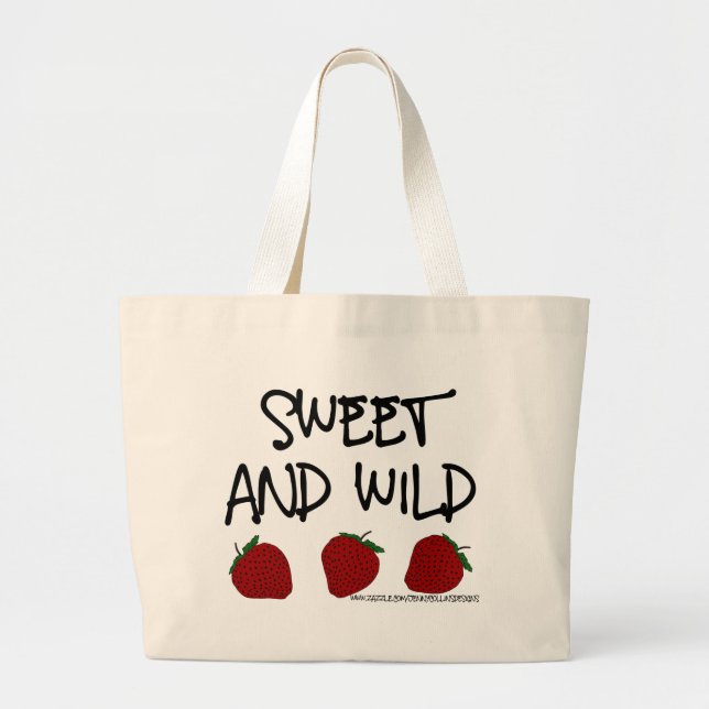 Grand Tote Bag Doux et sauvage (Devant)