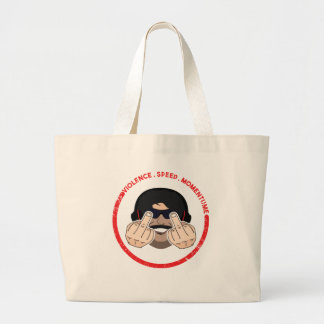 Grand Tote Bag Dr. Manque De Respect Violence Vitesse Momentum T-
