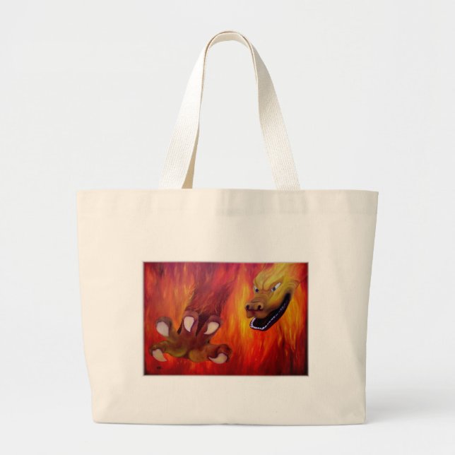 Grand Tote Bag Drachenkralle - Dragon Rouge (Devant)