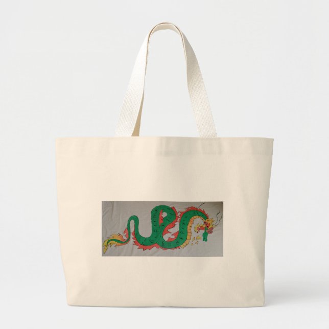 Grand Tote Bag Dragon chinois (Devant)