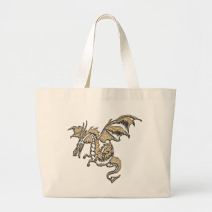 Grand Tote Bag Dragon d'or