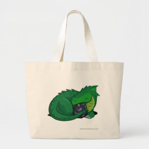 Grand Tote Bag Dragon vert D20