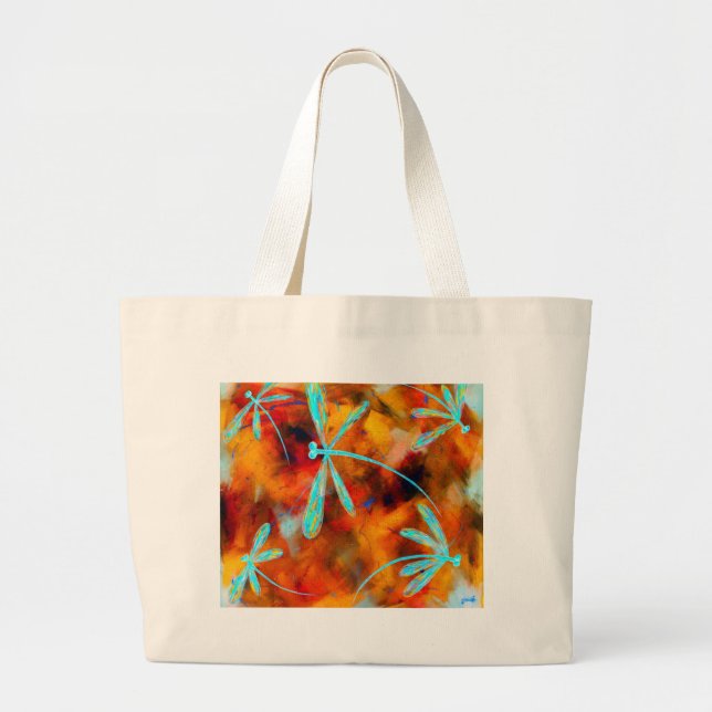 Grand Tote Bag Dragonfly Desert Flit (Devant)