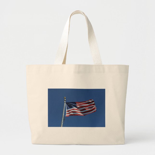 Grand Tote Bag Drapeau américain (Devant)