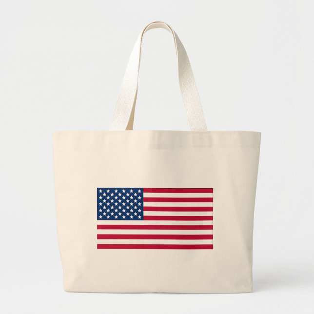 Grand Tote Bag Drapeau américain (Devant)