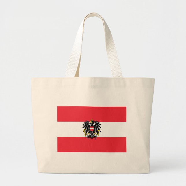 Grand Tote Bag Drapeau Autriche (Devant)