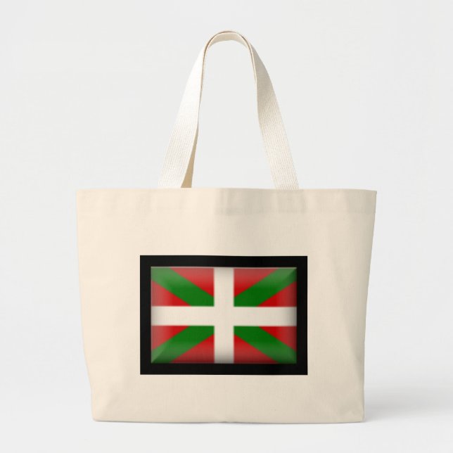 Grand Tote Bag Drapeau Basque   País Vasco (Devant)