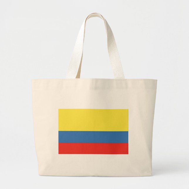 Grand Tote Bag Drapeau Colombie (Devant)
