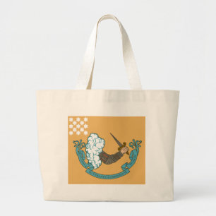 Grand Tote Bag Drapeau de bataille révolutionnaire de guerre