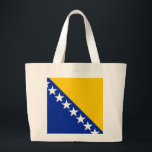 Grand Tote Bag Drapeau de Bosnie-Herzégovine<br><div class="desc">Drapeau de Bosnie-Herzégovine</div>