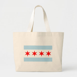 Grand Tote Bag Drapeau de Chicago, Illinois