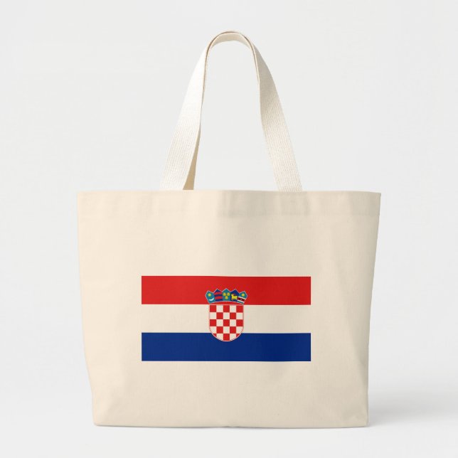 Grand Tote Bag Drapeau de Croatie (Devant)