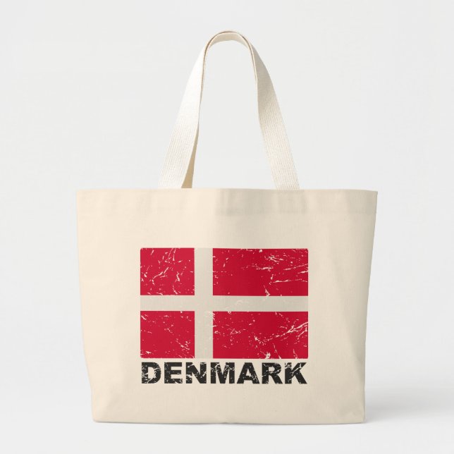 Grand Tote Bag Drapeau de cru du Danemark (Devant)