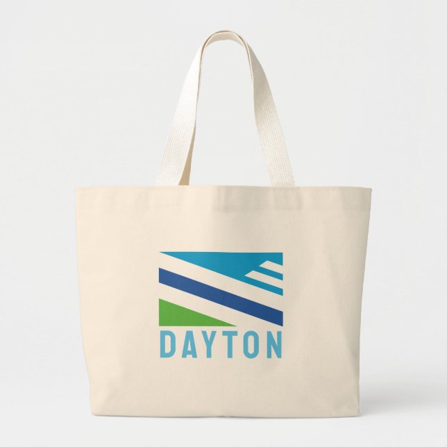 Grand Tote Bag Drapeau de Dayton, Ohio (2021) (Devant)